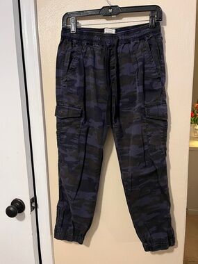 Sanctuary Navy and Black Camo Cargo Joggers